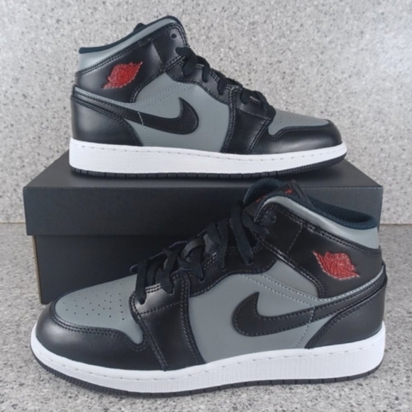 Nike Air Jordan 1 Mid Shadow Red Sneakers - Men's Sizes 8/8.5 Shoes